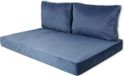 Madison Palletkussen 120x80 cm, blauw / saffierblauw | Buitenkussen van fluweelstof