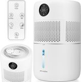 MalTec luchtbevochtiger: verdamping, ionisator, aromatherapie, diffuser, afstandsbediening, timer, wit
