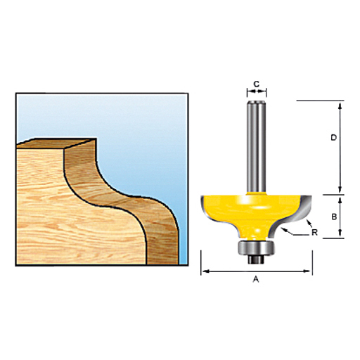 Makita S-profielfrees met kogellager