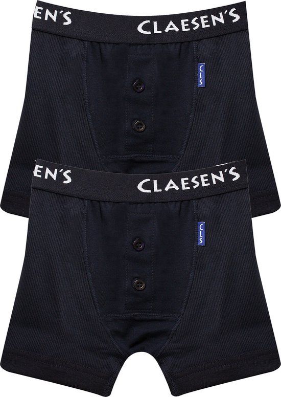 Claesen's Boxershorts 2-Pack Navy Rib