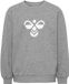 Hummel Junior Sweatshirt Tukas Regular Fit Katoen Unisex Grijs 9 jaar