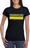 Bellatio Decorations Shoppartners Bv Politie SWAT speciale eenheid logo zwart t-shirt voor dames - Politie verkleedkleding S