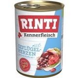 RINTI Kennerfleisch Gevogeltehartjes 24x400 g