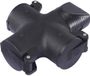 Sygonix SY-7110400 3-voudige koppeling TPE 230 V/AC Zwart IP44