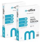 A3-papier, M-kantoor A3-papier, 80 g, 2 verpakkingen à 500 vel, multifunctioneel papier voor inkjet- en laserprinters, A4-vellen, 297 x 420 mm, ideaal voor kantoor en thuis, m-kantoor (1000 vellen)