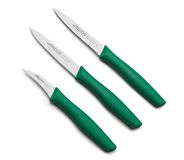 ARCOS Series Nova - Office-messenset – nitrum-lemmet van roestvrij staal – handvat van polypropyleen kleur groen