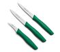 ARCOS Series Nova - Office-messenset – nitrum-lemmet van roestvrij staal – handvat van polypropyleen kleur groen