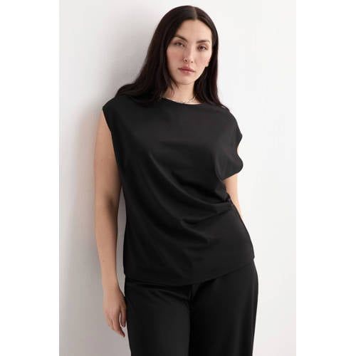 Mango Top 'CANDELO' zwart