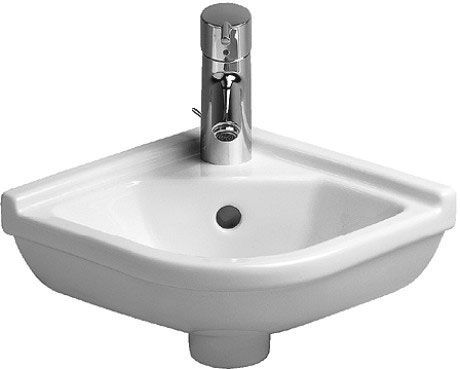 Duravit Starck 3 Handrinse basin corner model - 43x38cm - Wit