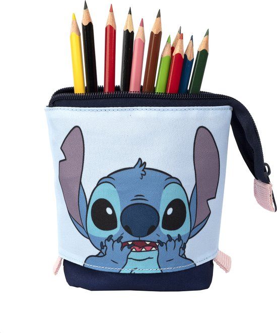 Lilo & Stitch 2-in-1 etui en pennenhouder Blauw Kunststof