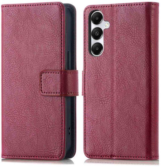 imoshion Hoesje - Geschikt voor Samsung Galaxy S25 Plus - Luxe Bookcase - Bordeaux
