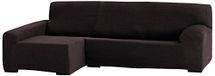 Eysa 240 cm Polyester Acryl Elastomeer Links Teide Elastische Chaisse Longue, Bruin