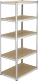 Juskys Stellingkast / Magazijnstelling / Opbergkast - Basic - 200 x 100 x 60 cm
