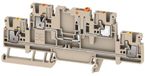 Weidmüller 2744130000 Klem voor scheidingswand Push-In-klem, Steekaansluiting Donkerbeige 50 stuk(s)