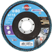 Leman Disque à lamelles bombé D115 grain 80 zirconium - 115.080zb