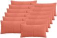 vidaXL Kussensloop 12 pcs ALMELO Rood Oranje 40 x 80 cm corduroy