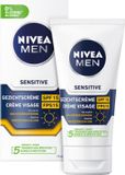 NIVEA Men Moisturizer Sensitive SPF 15 - 3 x 75 ml