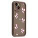 Marrone / arc Coque TPU antichoc élégante iPhone 14 avec bords relevés