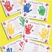 Baker Ross Handafdruk placemats met voorgedrukte gedicht voor kinderen om te beschilderen en te vormgeven, geweldig als geschenk - (10 stuks)
