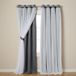 Exclusieve Home Curtains Catarina gordijnen, meerlaags, massief verduisteringsgordijn en doorschijnend raamgordijn met tule oppervlak, afmetingen: 52 x 84 cm, Black Pearl