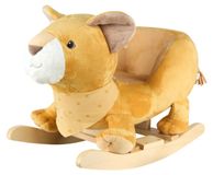Schommeldier Lion - Van zacht fleece - Met fluweelzacht zitvlak - Voor kinderen