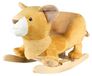 Schommeldier Lion - Van zacht fleece - Met fluweelzacht zitvlak - Voor kinderen