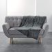 douceur d'intérieur Flanou Plaid (125 x 150 cm) Grijs, Flanel