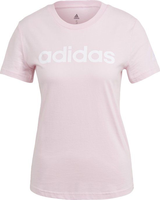 adidas Sportswear LOUNGEWEAR Essentials Slim Logo T-shirt - Dames - Roze - XS