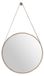 Miroir mural rond en métal pour salle de bain et chambre à coucher