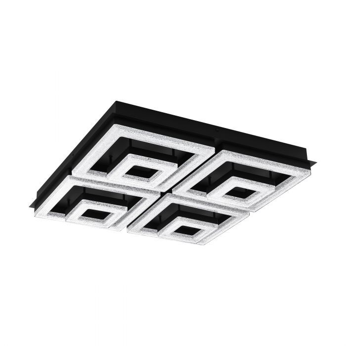 EGLO Fradelo 1 Plafondlamp - 5500 Lumen - Zwart/Wit