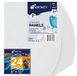 Canvaspanelen 20 x 25 cm 24 stuks, 10 oz drievoudig geprimed zuurvrij 100% katoenen verfdoeken voor schilderen, blanco plat canvas bord voor acrylverf, olieverf, aquarel tempera-verven