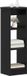 vidaXL Armoire d'appoint Noir 40 x 40 x 100 cm Bois de construction