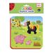 Rode Kever Magnetische schuimrubberen puzzel: Varken en paard. Puzzel voor kinderen.