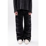 Favela Jeans CUTOUT WAVE BOOTCUT BLACK WASHED DENIM - 30 tot 38 - voor Mannen - zwart
