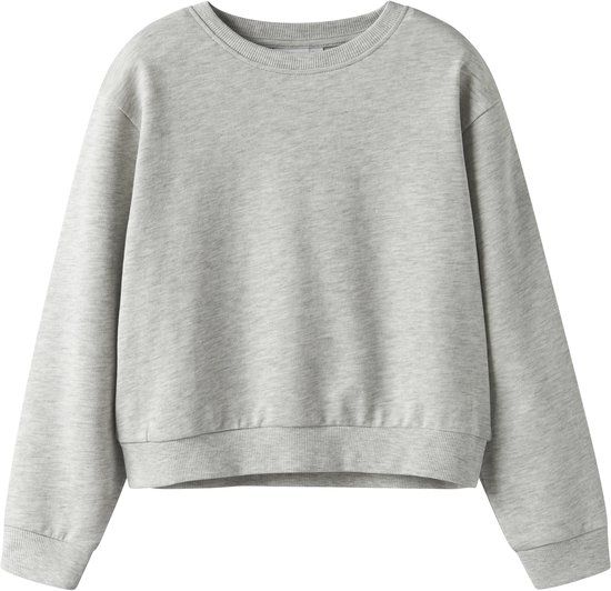 Name it Sweatshirt Cropped Light Grey Melange