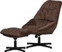 WOOOD Yaro Draaifauteuil - Chenille - Espresso