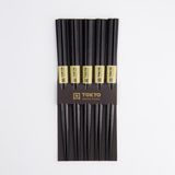 Tokyo Design Studio Eetstokjes Set Zwart Hout 5 Paar