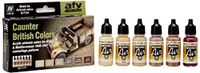 Vallejo Model Air Set - British Caunter Colors, 17 ml (Pack van 6)