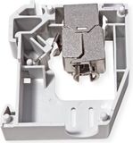 ROLINE DIN-railadapter voor Keystone modules, leeg, 180°