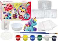 LEAN TOYS Créatif artistique licorne set de peinture en plâtre