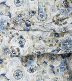 CASA MODA Sport casual fit overhemd - popeline - wit - blauw - groen en beige dessin