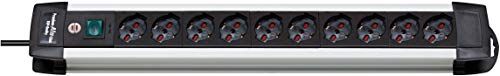 Brennenstuhl Premium Alu-Line Stekkerdoos, 3 m, 10 IT-stopcontacten