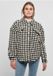 Urban Classics AOP Sherpa Overshirt Blouse Zwart/Wit Dames M