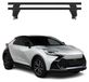 Menabo porte-bagages de toit support de base pour Toyota C-HR mk2, années de modèle 2023-2025, aluminium, noir, 2 pièces