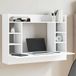 Maison Exclusive Bureau mural, blanc, 105x48x75 cm, panneau de particules