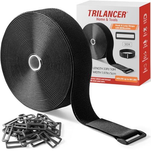 Trilancer 5 cm x 10 m Stevige Uitvoering Bevestigingsriemen met 30 Gespen