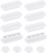 REM life GmbH Tampons pour abattant de WC - Housse d'abattant de WC - Kit de tampons pour abattant de WC - Accessoires pour abattant de WC - 12 pièces - blanc