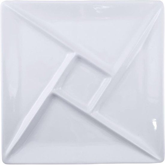 Swissmar Gourmet Bord - Porselein - Vierkant - Set van 4