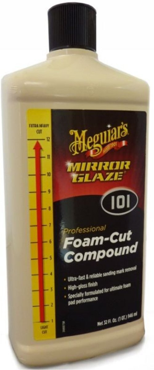 Meguiar's Professional Mirror Glaze M101 Foam-Cut Compound - 946ml