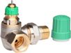 Danfoss Dynamic Valve robinet thermostatique pour radiateur, double angle, gauche, 1/2, débit réglable de 25 135 l/h RA DV
